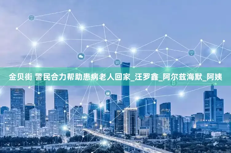 金贝街 警民合力帮助患病老人回家_汪罗鑫_阿尔兹海默_阿姨
