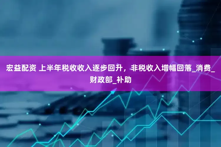 宏益配资 上半年税收收入逐步回升，非税收入增幅回落_消费_财政部_补助
