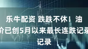 乐牛配资 跌跌不休！油价已创5月以来最长连跌记录