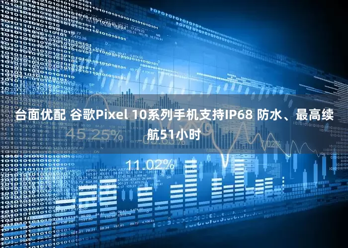 台面优配 谷歌Pixel 10系列手机支持IP68 防水、最高续航51小时
